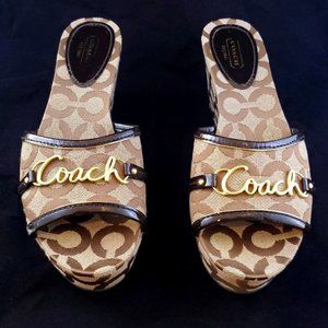 Coach Carissa wedge sandals